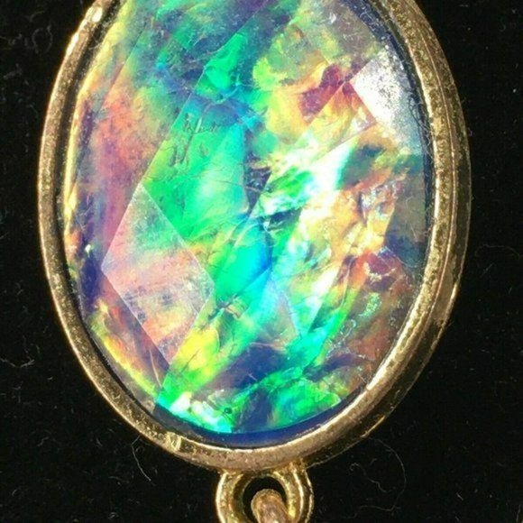 Elegant Prom Wedding Blue Cascading Necklace - Picture 4 of 8